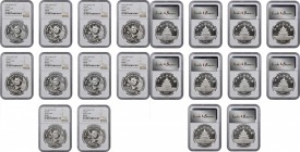 Pandas Issues

CHINA. Octet of Silver 10 Yuan (8 Pieces), 1991. Panda Series. All NGC MS-69 Certified.

KM-386.3; PAN-155B. All Small Date variety...
