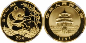 Pandas Issues

CHINA. Gold 25 Yuan, 1994-P. Panda Series. NGC PROOF-69 Ultra Cameo.

Fr-B6; KM-613; PAN-223A. A brilliant and attractive Proof wit...
