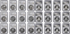 Pandas Issues

CHINA. Group of Silver 10 Yuan (17 Pieces), 1989-95. Panda Series. All NGC Certified.

1) 1989. MS-67. KM-A221; PAN-109A. 2-9) 1989...