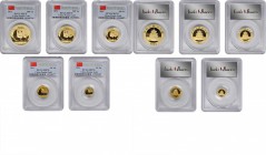 Pandas Issues

CHINA. Gold Mint Set (5 Pieces), 2011. Panda Series. All PCGS MS-70 First Strike Certified.

A total of 1.95 oz AGW. 1) 500 Yuan. F...