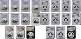 Pandas Issues

CHINA. Group of Silver 10 Yuan (11 Pieces), 2010-18. Panda Series. All NGC or PCGS Certified.

1-5) 2010. PCGS MS-70. PAN-520A; KM-...