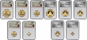 Pandas Issues

CHINA. Gold Mint Set (5 Pieces), 2016. Panda Series. All NGC MS-70 "First Releases" Certified.

A total of 1.95 oz AGW. 1) 500 Yuan...