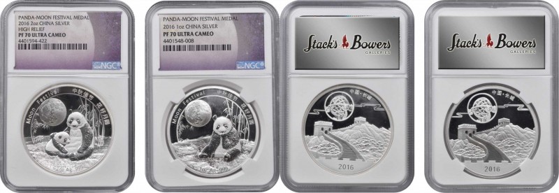Pandas Issues

CHINA. Duo of Silver Panda Moon Festival Proofs (2 Pieces), 201...