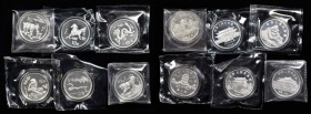 Lunar Issues

CHINA. Partial 10 Yuan Lunar Set (6 Pieces), 1986-92. Grade Range: CHOICE PROOF.

Pieces include 1986 (tiger), 1988 (dragon), 1989 (...