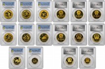 Olympic Issues

(t) CHINA. Winter and Summer Brass Yuan Proof Sets (8 Pieces), 1980. All PCGS Gold Shield Certified.

KM-PS5. Graded PROOF-67 Deep...