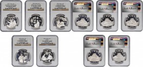 Traditional Culture

CHINA. Quintet of 5 Yuan (5 Pieces), 1995. Inventions & Discoveries Series. All NGC PROOF-68 Ultra Cameo.

1) Cannon & Gunpow...
