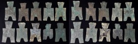 Ancient Chinese Coins

CHINA. Zhou Dynasty. Warring States Period. Group of Spade Money (10 Pieces), ND (ca. 350-250 B.C.). Average Grade: FINE.

...