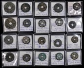 Ancient Chinese Coins

CHINA. Song to Qing Dynasties. Group of Cash (20 Pieces), ND. Grade Range: FINE to VERY FINE.

A mix of Cash, 3 Cash, and 1...