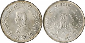 Sun Yat-sen/"Memento" & Li Yuanhong types (L&M 42-62 / 1026)

CHINA. Dollar, ND (1927). PCGS MS-63 Gold Shield.

L&M-49; K-608; KM-Y-318a; WS-0160...