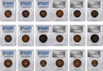 China Mixed Lots

(t) CHINA. Nonet of Coppers (9 Pieces), 1907-37. All PCGS Gold Shield Certified.

A group of mostly circulated 2 Cents to 20 Cas...
