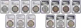China Mixed Lots

(t) CHINA. Septet of Dollars (7 Pieces), Years 3 & 10 (1914 & 1921). All NGC Certified.

A nice offering of Yuan Shih-kai dollar...