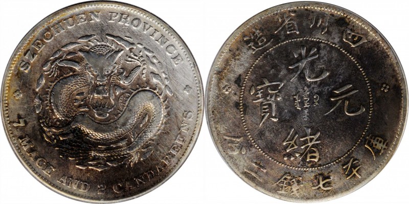 Szechuen

CHINA. Szechuan. 7 Mace 2 Candareens (Dollar), ND (1901-08). PCGS Ge...