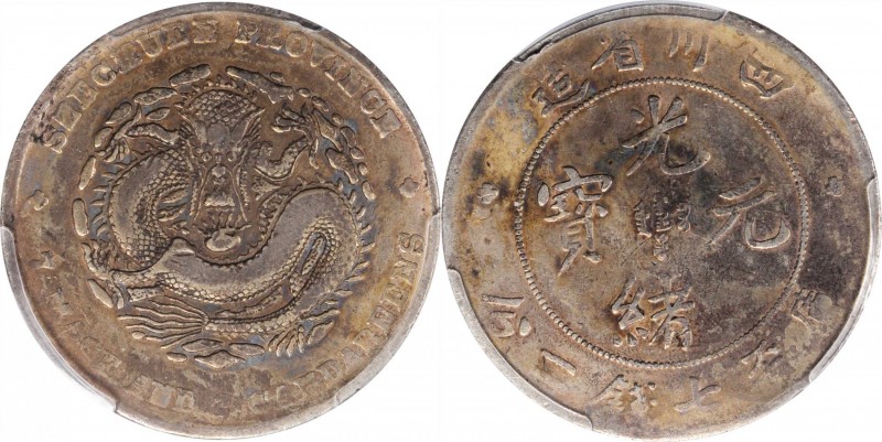 Szechuen

CHINA. Szechuan. 7 Mace 2 Candareens (Dollar), ND (1901-08). PCGS Ge...