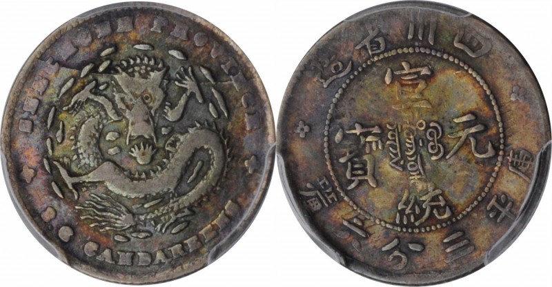 Szechuen

(t) CHINA. Szechuan. 3.6 Candareens (5 Cents), ND (1909-11). PCGS VF...