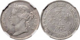 HONG KONG

(t) HONG KONG. Mint Error -- Reverse Struck Through -- 20 Cents, 1893. London Mint. Victoria. NGC AU-50.

KM-7; Mars-C28. Strike throug...