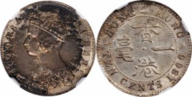 HONG KONG

HONG KONG. 10 Cents, 1866. Hong Kong Mint. Victoria. NGC AU-55.

KM-6.3; Mars-C18. 11 pearls variety. A decently struck coin with varia...