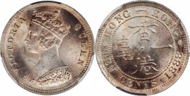 HONG KONG

HONG KONG. 10 Cents, 1888. London Mint. Victoria. PCGS MS-64+ Gold Shield.

KM-6.3; Mars-C18; Prid-79. A gorgeous coin on the cusp of G...