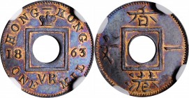 HONG KONG

HONG KONG. Mil, 1863. Victoria. NGC MS-66 Brown.

KM-1; Mars-C1. A pleasing little Gem with bright mint red remaining in the protected ...