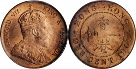 HONG KONG

HONG KONG. Cent, 1903. London Mint. PCGS MS-64 Red Brown Gold Shield.

KM-11; Mars-C4. A lustrous Cent with abundant mint red bloom.
...