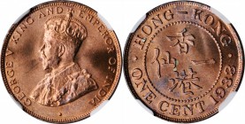 HONG KONG

HONG KONG. Cent, 1933. London Mint. NGC MS-66 Red Brown.

KM-17. A nicely struck and fully lustrous Gem with nearly complete mint red s...