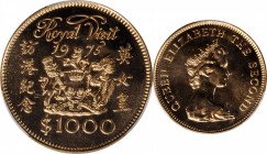 HONG KONG

HONG KONG. 1000 Dollars, 1975. PCGS Genuine--Cleaned, Unc Details Gold Shield.

Fr-1; KM-38; Mars-G1. Struck to commemorate the royal v...