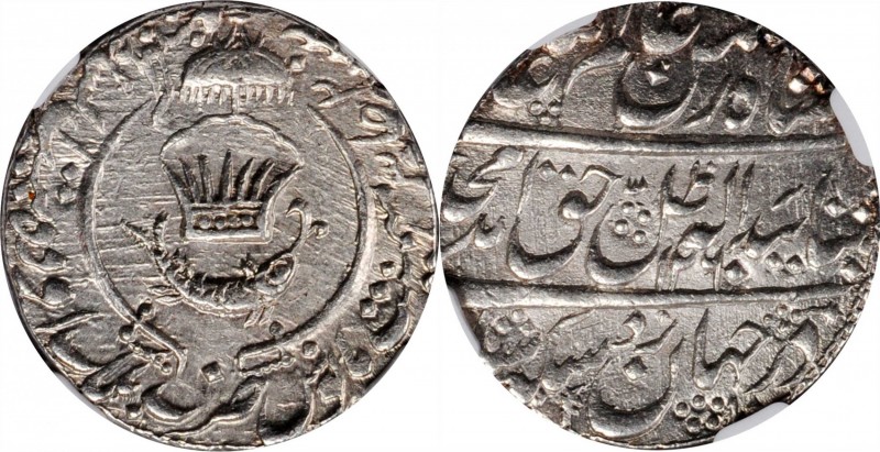 Independent Kingdoms & Princely States

INDIA. Awadh. Rupee, AH 1260 Year 2 (1...