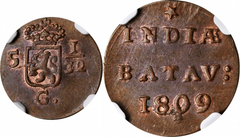 NETHERLANDS EAST INDIES

NETHERLANDS EAST INDIES. Batavian Republic. 1/2 Duit,...