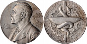 SWEDEN

SWEDEN. Nobel Nominating Committee for Medicine Silver Medal, 1973. PCGS SPECIMEN-63 Gold Shield.

Ehrensvard-22. By E. Lindberg. Obverse:...