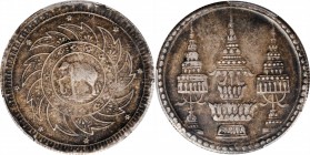 THAILAND

THAILAND. Baht, ND (1869). Rama V. PCGS EF-45 Gold Shield.

KM-Y-31. A decently struck, wholesome circulated Baht with deep gray toning ...