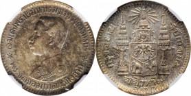 THAILAND

THAILAND. Salung (1/4 Baht), RS 127 (1908). Rama V. NGC MS-61.

KM-Y-33a. A dark toned Salung with decent strike and relatively few surf...