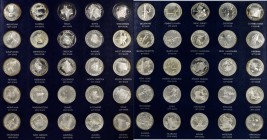 UNITED STATES OF AMERICA

UNITED STATES OF AMERICA. Sterling Silver Medal Set (50 Pieces), ND. CHOICE UNCIRCULATED.

Set of 50 Medal, each depicti...