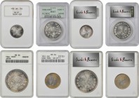 MIXED LOTS

MIXED LOTS. Quartet of Silver Denominations (4 Pieces), 1936-64. All ANACS, NGC, or PCGS Certified.

1) Japan. 1000 Yen. Year 39 (1964...