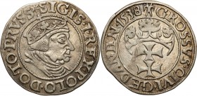 Sigismund I Old
POLSKA/ POLAND/ POLEN / POLOGNE / POLSKO

Zygmunt I Stary. Grosz (Groschen) 1538, Gdansk / Danzig 

Wariant końcówka legendy na a...