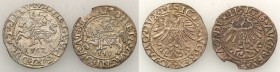 Sigismund II August
POLSKA/ POLAND/ POLEN / POLOGNE / POLSKO

Zygmunt II August. Halfgrosz (Groschen) 1558, 1562, Vilnius (Lithuania), set 2 coins ...