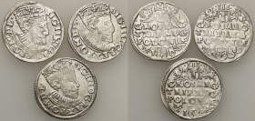 COLLECTION of Polish 3 grosze
POLSKA/ POLAND/ POLEN / POLOGNE / POLSKO

Zygmunt III Waza. Trojak (3 grosze - Groschen) 1589, Poznan/ Posen, set 3 c...