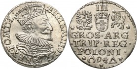 COLLECTION of Polish 3 grosze
POLSKA/ POLAND/ POLEN / POLOGNE / POLSKO

Zygmunt III Waza. Trojak (3 grosze - Groschen) 1594, Malbork 

Na dole re...