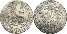Sigismund III Vasa 
POLSKA/ POLAND/ POLEN / POLOGNE / POLSKO

Zygmunt III Waza. Szostak - 6 groszy (Groschen) 1596, Malbork - VERY NICE 

Odmiana...
