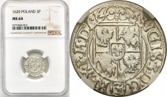 Sigismund III Vasa 
POLSKA/ POLAND/ POLEN / POLOGNE / POLSKO

Zygmunt III Waza. Poltrorak 1620, Bydgoszcz NGC MS64 (MAX) 

Skrócona data zapisana...