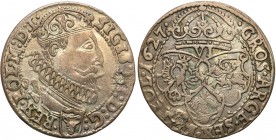 Sigismund III Vasa 
POLSKA/ POLAND/ POLEN / POLOGNE / POLSKO

Zygmunt III Waza. Szostak - 6 groszy (Groschen) 1627, Krakow (Cracow) 

Wiekowa pat...