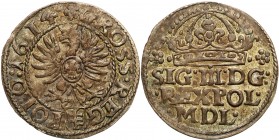 Sigismund III Vasa 
POLSKA/ POLAND/ POLEN / POLOGNE / POLSKO

Zygmunt III Waza. Grosz (Groschen) 1614 Krakow (Cracow) 

Piękna, stara patyna.Kopi...
