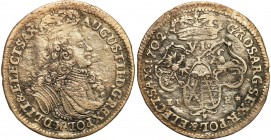 Augustus II the Strong 
POLSKA/POLAND/POLEN/SACHSEN/FRIEDRICH AUGUST I/AUGUST DER STARKE

August II Mocny. Szostak - 6 groszy (Groschen) 1702 E-PH,...