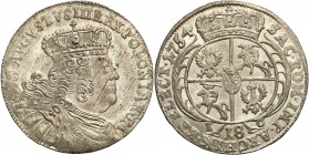 Augustus III the Sas 
POLSKA/POLAND/POLEN/SACHSEN/FRIEDRICH AUGUST II

August III Sas. Ort 18 groszy (Groschen) 1754, Leipzig 



Details: 6,06...