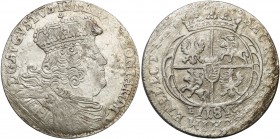 Augustus III the Sas 
POLSKA/POLAND/POLEN/SACHSEN/FRIEDRICH AUGUST II

August III Sas. Ort 18 groszy (Groschen) 1755, Leipzig 

Odmiana z dużym, ...