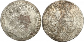 Augustus III the Sas 
POLSKA/POLAND/POLEN/SACHSEN/FRIEDRICH AUGUST II

August III Sas. Ort 18 groszy (Groschen) 1754, Leipzig 

Rzadziej spotykan...