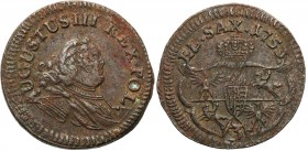 Augustus III the Sas 
POLSKA/POLAND/POLEN/SACHSEN/FRIEDRICH AUGUST II

August III Sas. Grosz (Groschen) (3 szelag - shillingi) 1753, Gubin 

Wari...