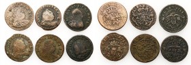 Augustus III the Sas 
POLSKA/POLAND/POLEN/SACHSEN/FRIEDRICH AUGUST II

August III Sas. Grosz (Groschen) 1754 – 1755, set 6 coins 

Różne odmiany ...