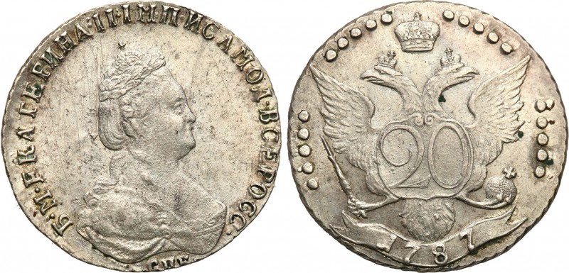 Russia 
RUSSIA / RUSSLAND / РОССИЯ

Rosja, Catherine II. 20 Kopek (kopeck) 17...