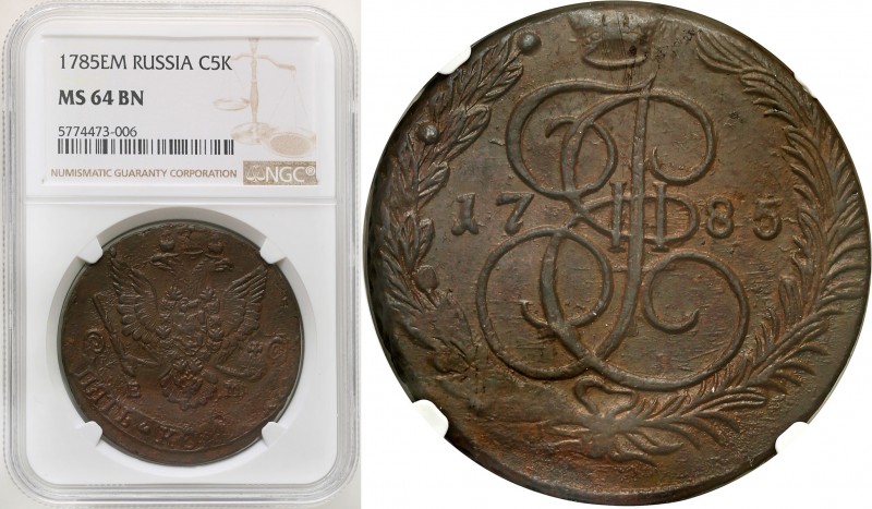 Russia 
RUSSIA / RUSSLAND / РОССИЯ

Rosja, Catherine II. 5 Kopek (kopeck) 178...