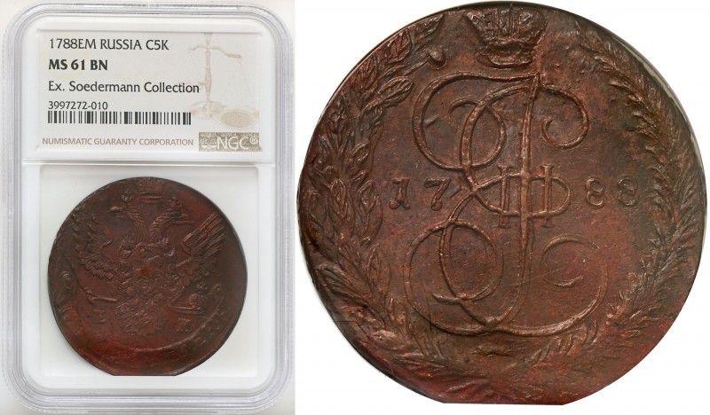 Russia 
RUSSIA / RUSSLAND / РОССИЯ

Rosja, Catherine II. 5 Kopek (kopeck) 178...