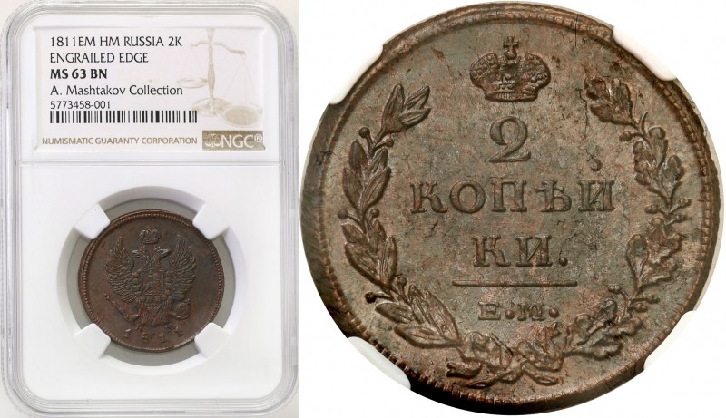 Russia 
RUSSIA / RUSSLAND / РОССИЯ

Rosja. Alexander I. 2 Kopek (kopeck) 1811...